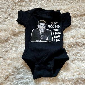 The Office / Michael Scott themed newborn onesie
